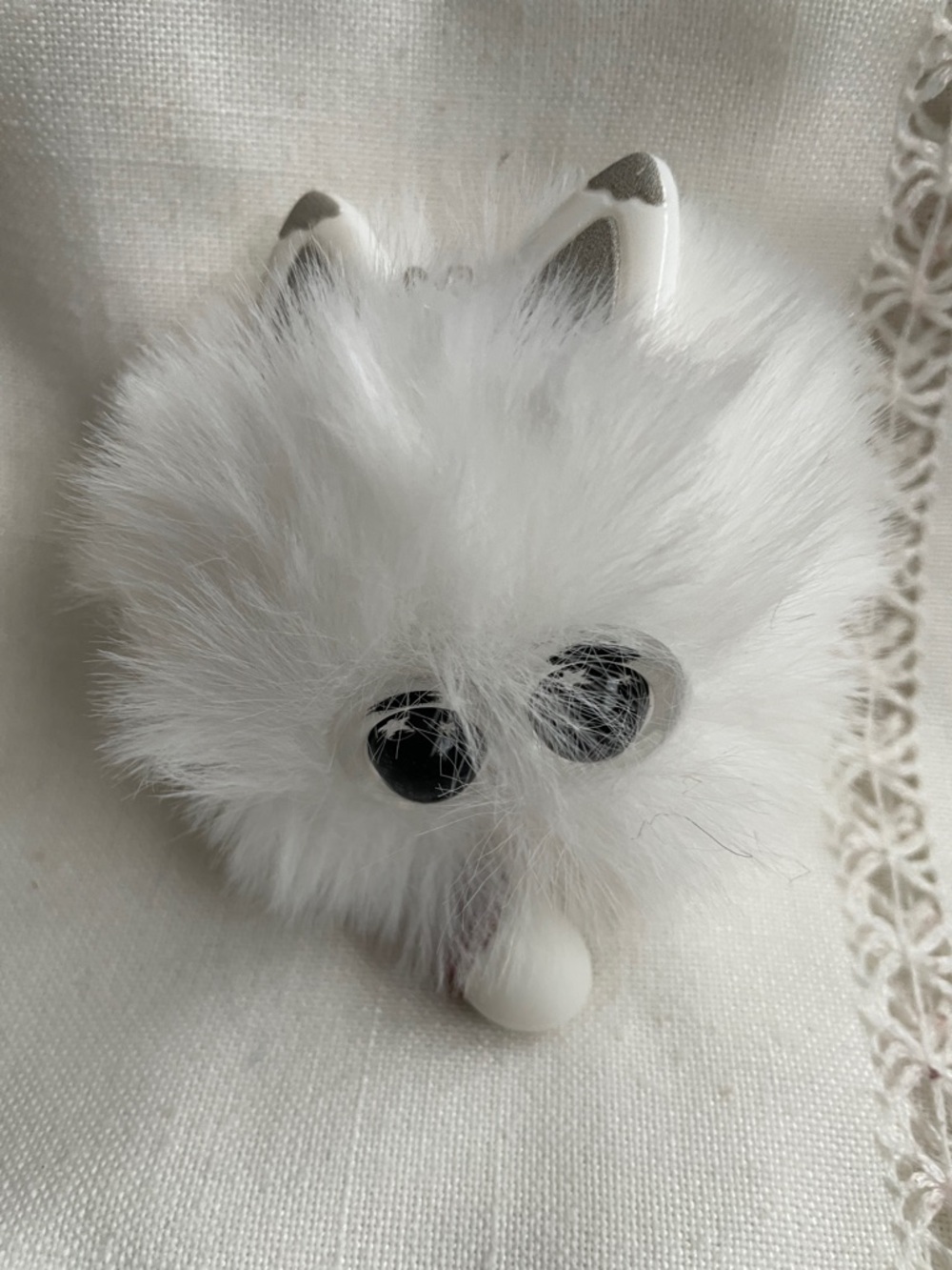 Keychain/Bag Charms 5 Fluffy Pom Pom,Purple,Pink,Blue,White,Black NEW - Picture 5 of 8